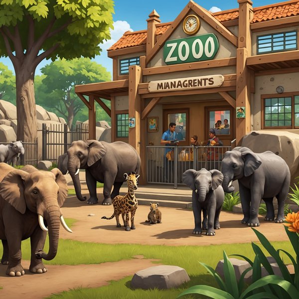 Comment un jeu de gestion de zoo peut-il intégrer des mécaniques de soins aux animaux pour une expérience éducative?
